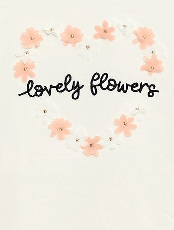 T-shirt manches longues avec sequins