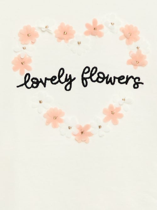 T-shirt manches longues avec sequins - Kiabi