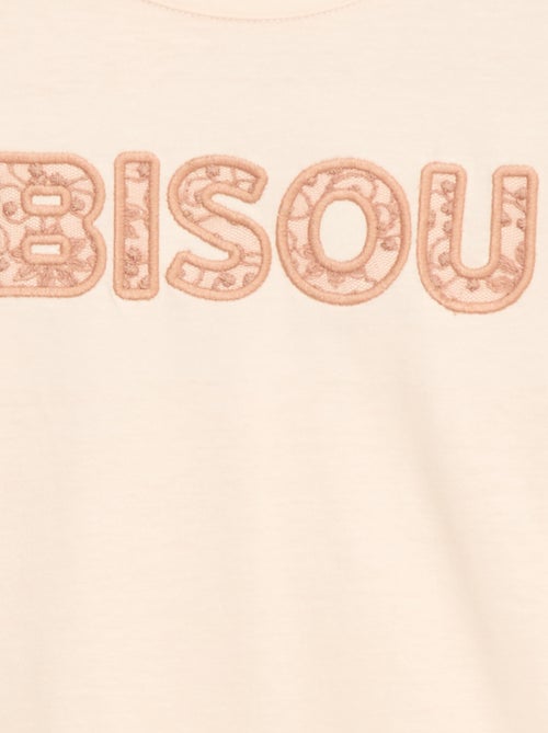 T-shirt manches longues avec sequins - Kiabi