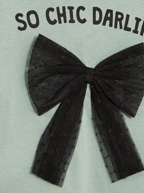 T-shirt manches longues avec sequins - Kiabi