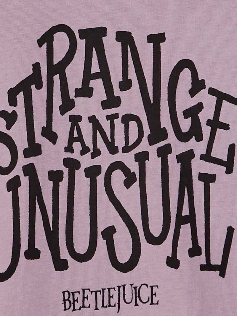 T-shirt manches longues 'Beetlejuice' Violet - Kiabi