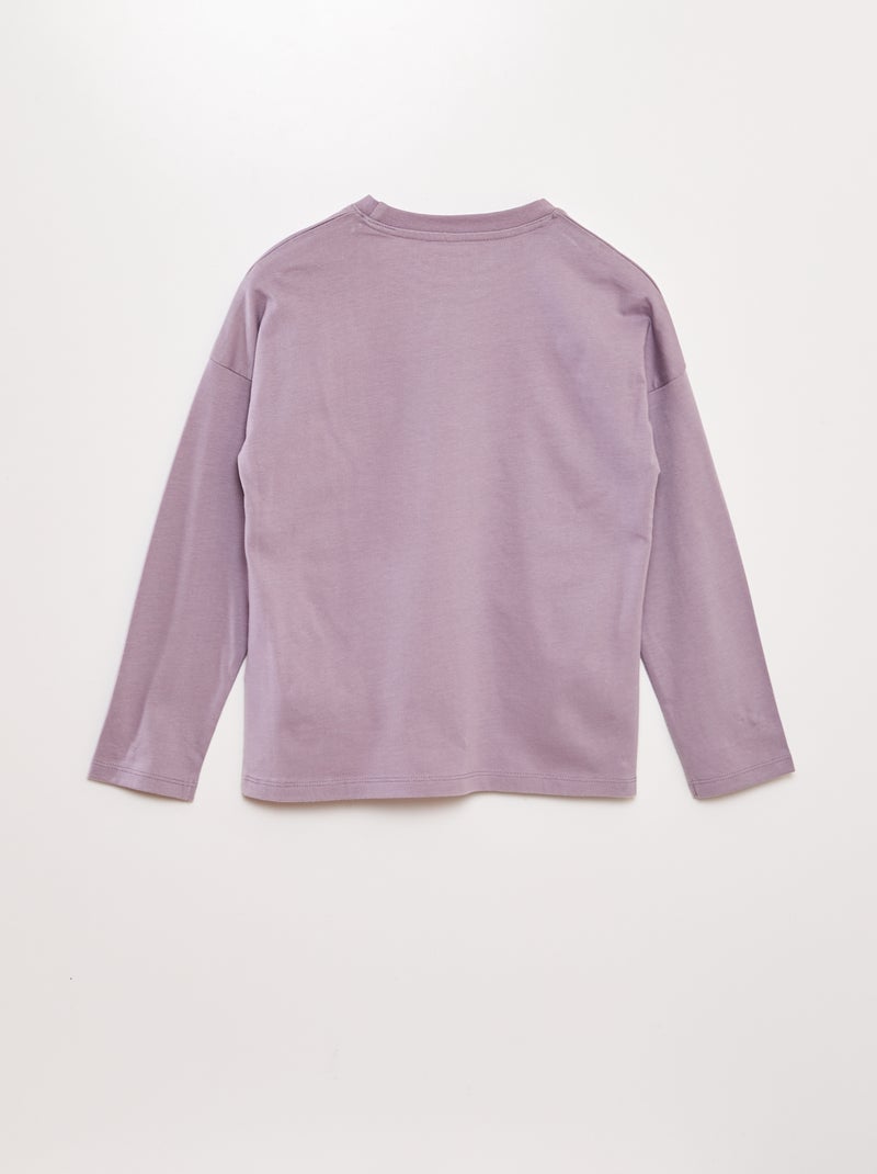 T-shirt manches longues 'Beetlejuice' Violet - Kiabi