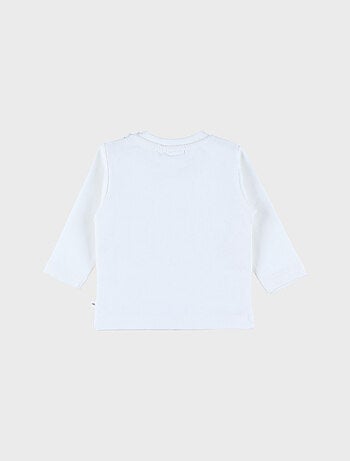 T-shirt manches longues brodé en coton Noukie's