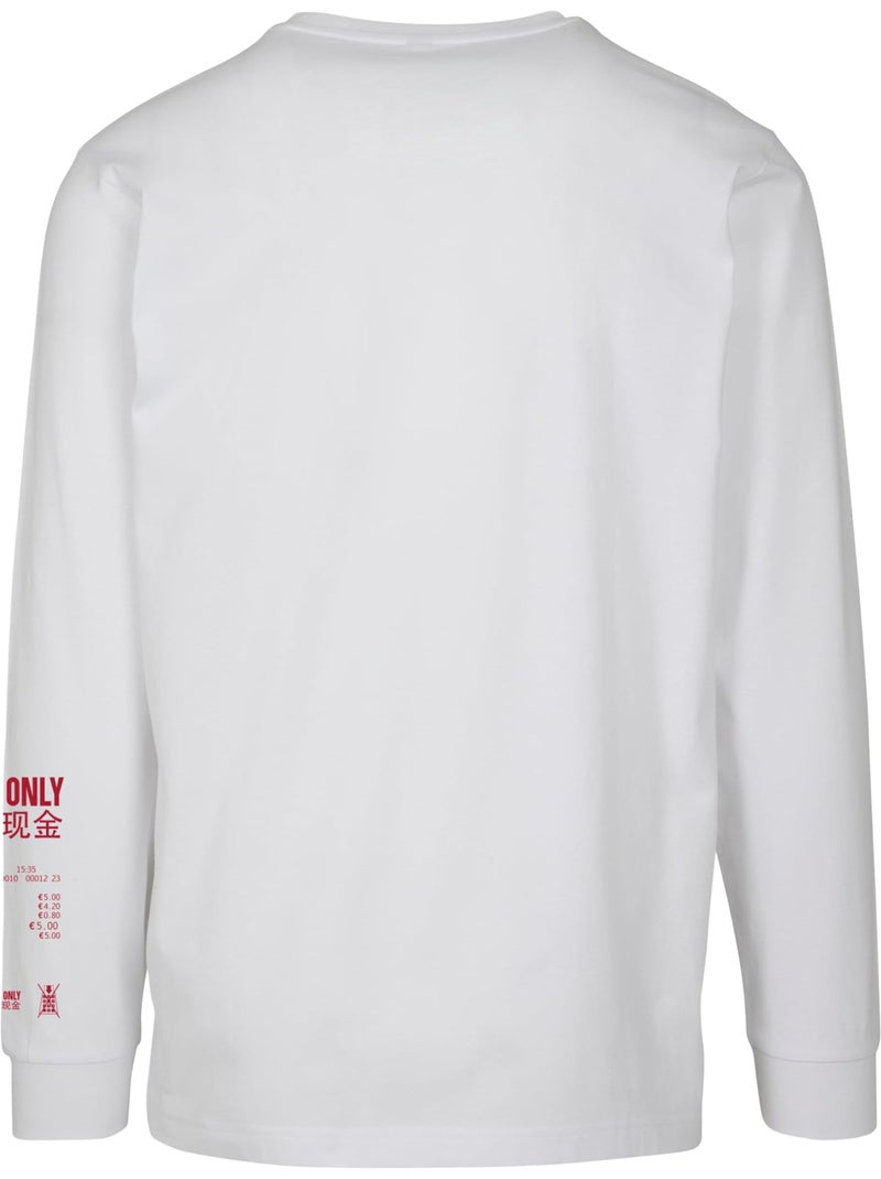 T-shirt manches longues cash only - mister tee Blanc - Kiabi