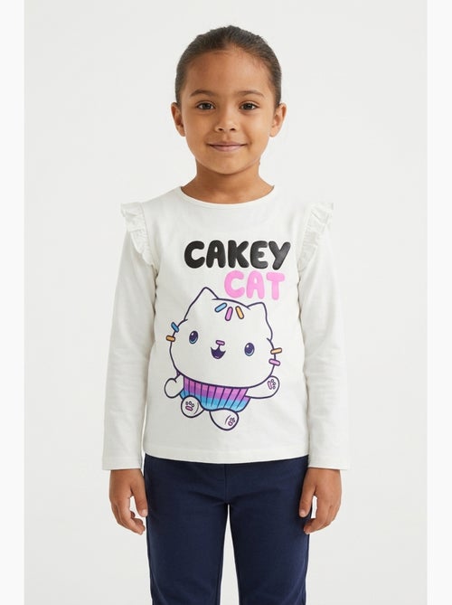 T-shirt manches longues cassé fille gabby's dollhouse - licence officielle - Kiabi T-shirt manches longues cassé fille gabby's dollhouse - licence officielle - Kiabi