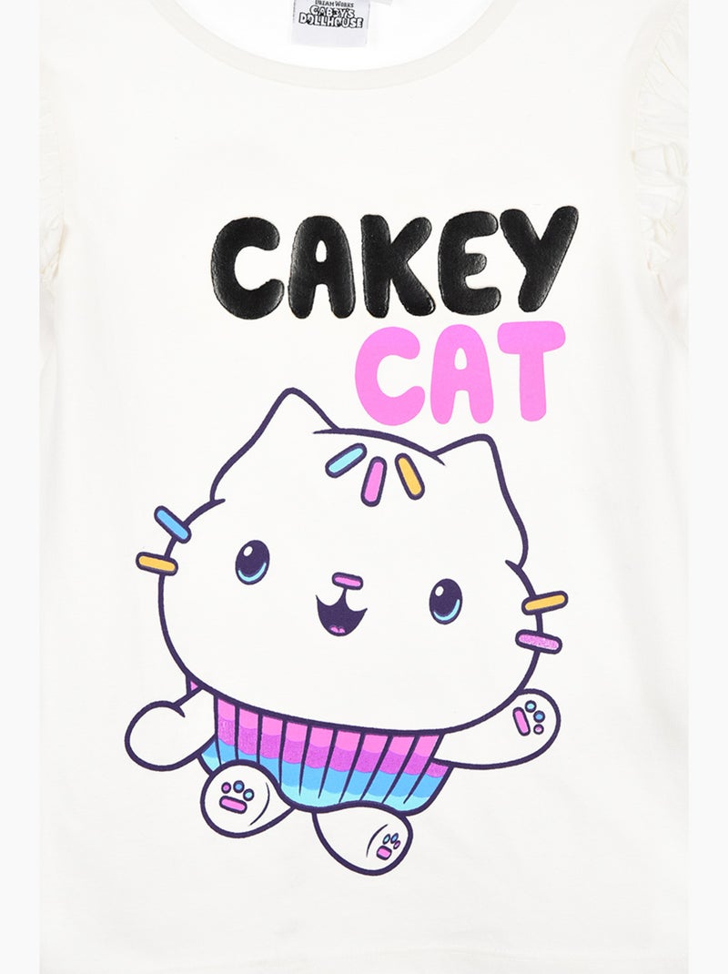 T-shirt manches longues   cassé fille gabby's dollhouse - licence officielle Blanc - Kiabi