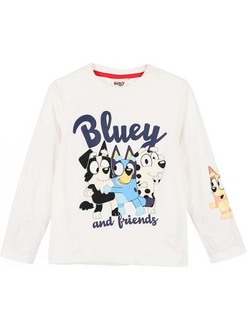 T-shirt manches longues   cassé garçon bluey - licence officielle - Kiabi