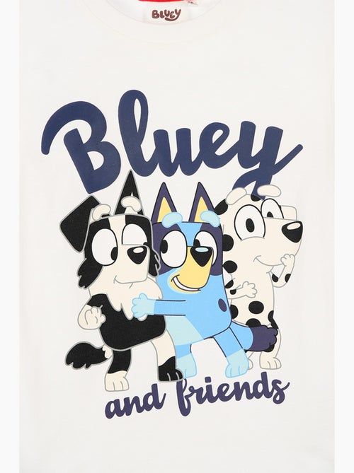 T-shirt manches longues   cassé garçon bluey - licence officielle - Kiabi