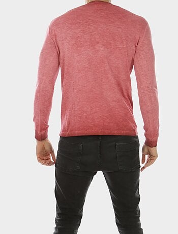 T-shirt manches longues col boutonné