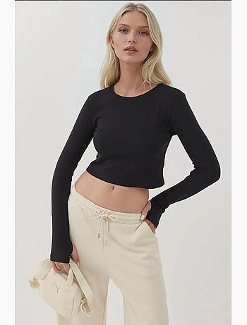 T-shirt manches longues col rond élastique hiccup