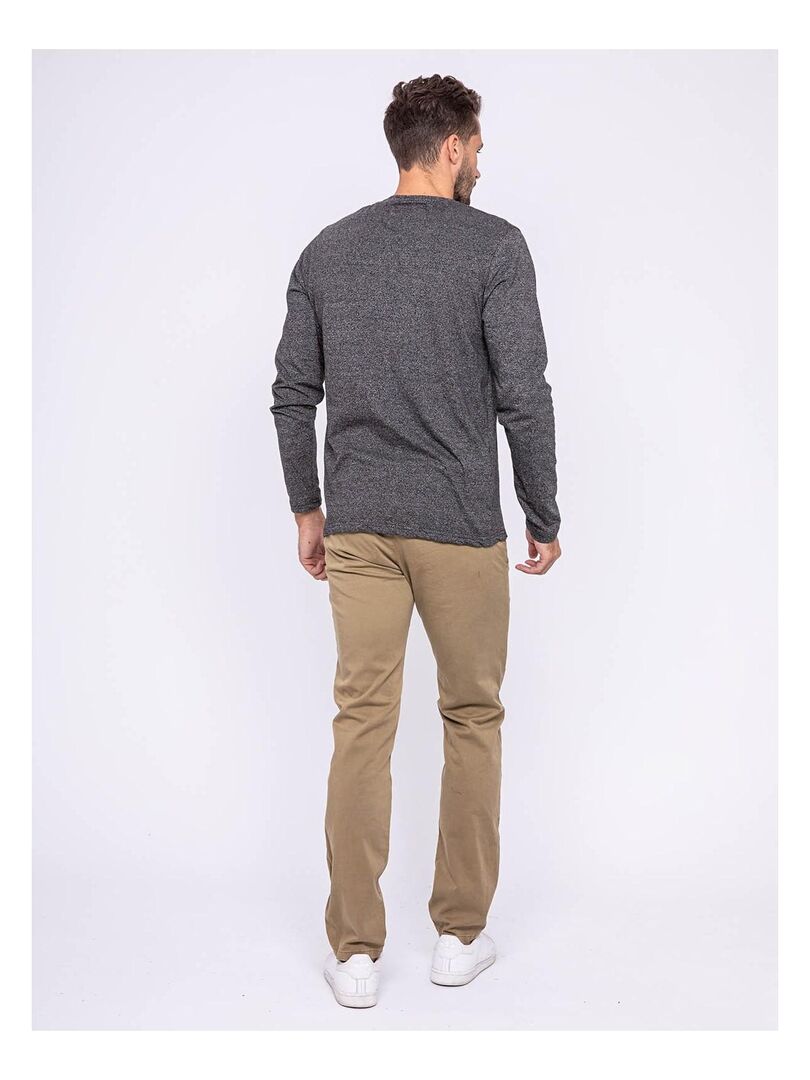 Pack De T-shirts Manches Longues Homme – Col Rond, Coton Doux, Basique Pour Tous Les Jours