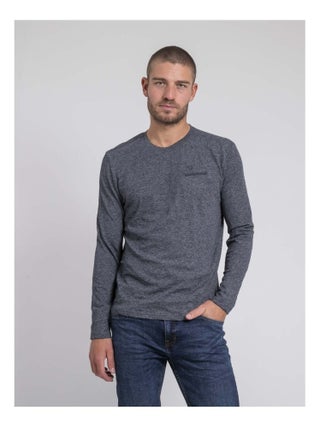 T-shirt manches longues col rond pur coton JABERTOLO