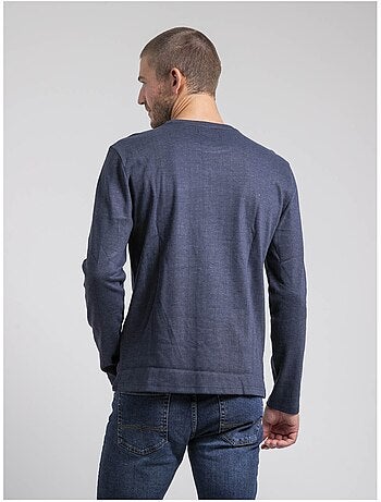 T-shirt manches longues col rond pur coton JABOUTIX