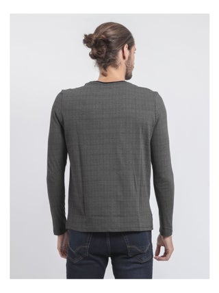 T-shirt manches longues col rond pur coton JACOU