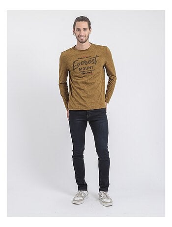 T-shirt manches longues col rond pur coton JAMACLOU