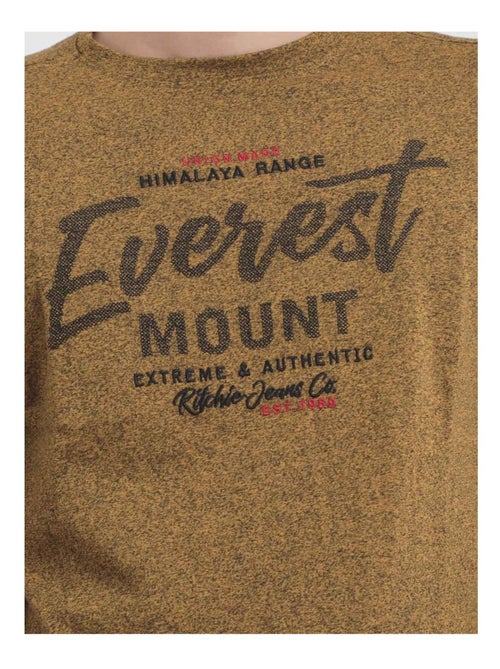 T-shirt manches longues col rond pur coton JAMACLOU - Kiabi