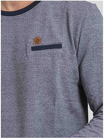 T-shirt manches longues col rond pur coton JARAMOJI