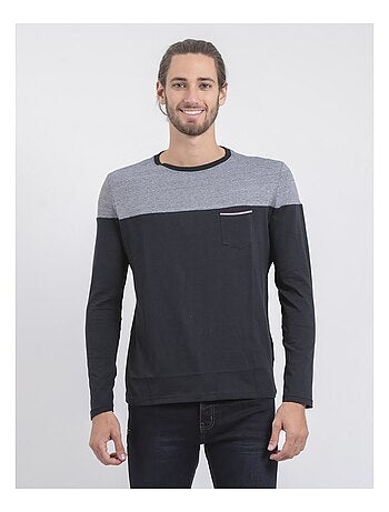 T-shirt manches longues col rond pur coton JUPINEL