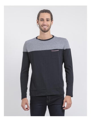 T-shirt manches longues col rond pur coton JUPINEL