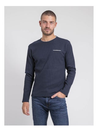 T-shirt manches longues col rond texturé JOVICTOR