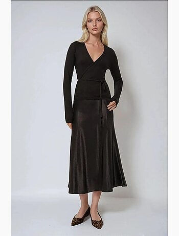 T-shirt manches longues col v doux en viscose hiccup