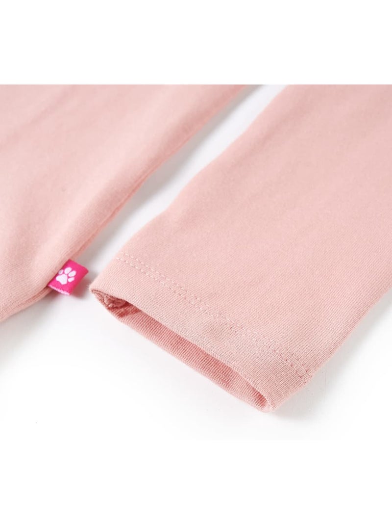 T-shirt manches longues coton élasthanne chat en sequins cœur clair - vidaxl Rose - Kiabi
