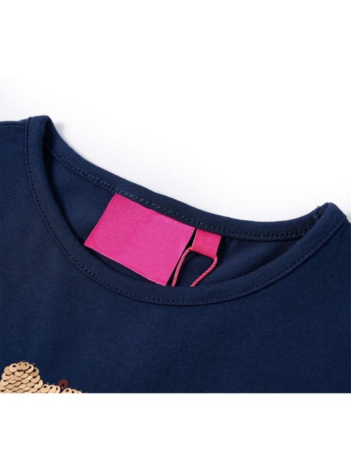 T-shirt manches longues coton élasthanne hibou à sequins - vidaxl - Kiabi T-shirt manches longues coton élasthanne hibou à sequins - vidaxl - Kiabi