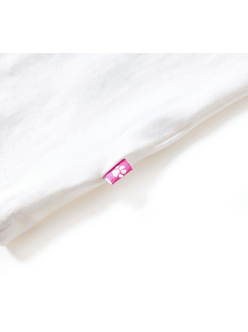 T-shirt manches longues coton élasthanne imprimé poney - vidaxl Blanc - Kiabi