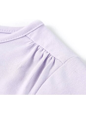 T-shirt manches longues coton élasthanne motif ballerine - vidaxl