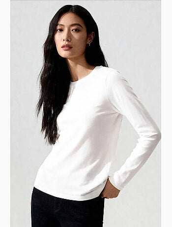 T-shirt femme en coton et élasthanne tommy