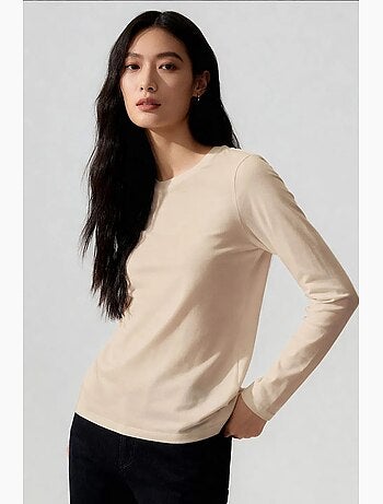 T-shirt femme en coton et élasthanne tommy