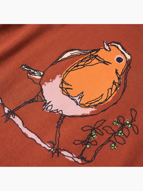 T-shirt manches longues coton extensible oiseau - vidaxl - Kiabi T-shirt manches longues coton extensible oiseau - vidaxl - Kiabi