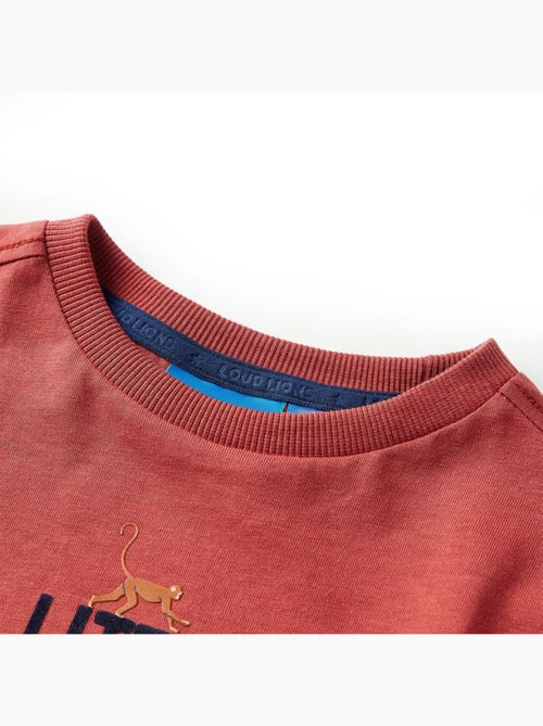 T-shirt manches longues coton imprimé petit singe - vidaxl - Kiabi T-shirt manches longues coton imprimé petit singe - vidaxl - Kiabi