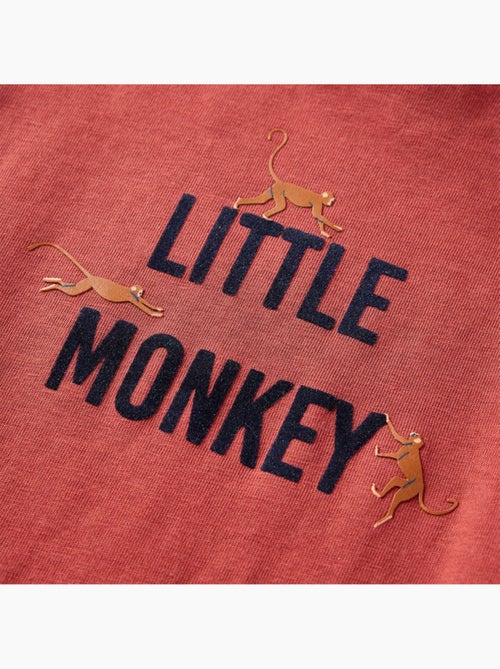 T-shirt manches longues coton imprimé petit singe - vidaxl - Kiabi T-shirt manches longues coton imprimé petit singe - vidaxl - Kiabi