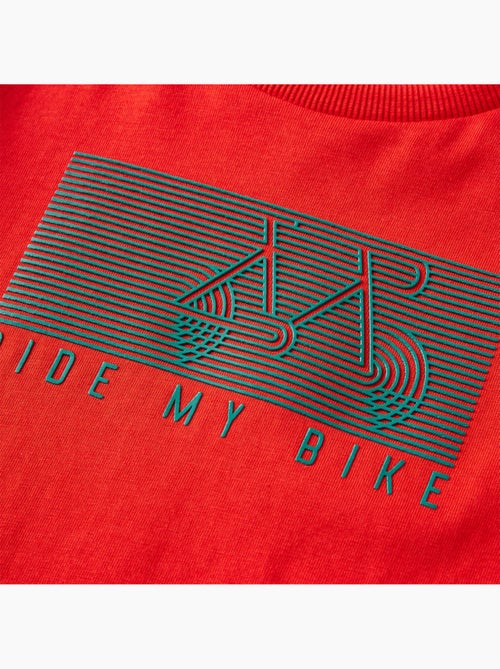 T-shirt manches longues coton imprimé vélo - vidaxl - Kiabi