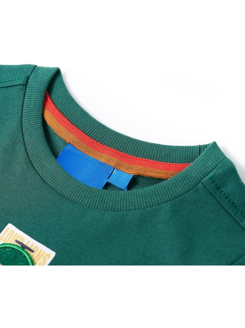 T-shirt manches longues coton imprimé voiture de course - vidaxl - Kiabi