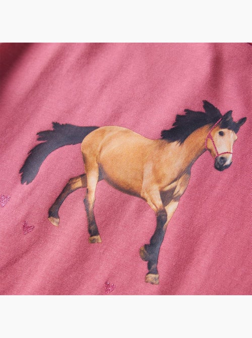 T-shirt manches longues coton stretch cheval - vidaxl - Kiabi