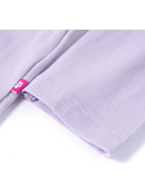 T-shirt manches longues coton stretch effet pailleté avec volants - vidaxl - Kiabi