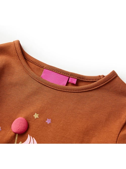 T-shirt manches longues coton stretch imprimé glace - vidaxl - Kiabi T-shirt manches longues coton stretch imprimé glace - vidaxl - Kiabi