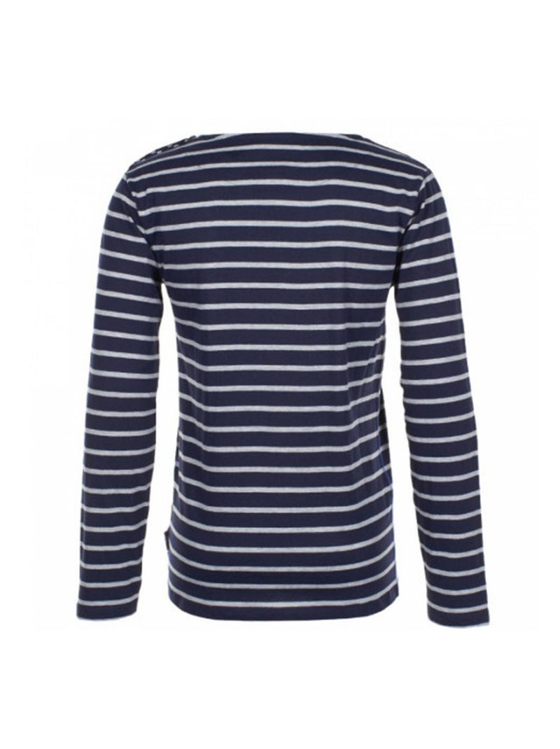 T-shirt manches longues   CRIVIK - VENT DU CAP Noir Bleu marine Gris - Kiabi