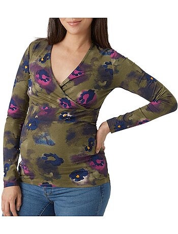 T-Shirt Manches Longues de Grossesse Femme Mamalicious
