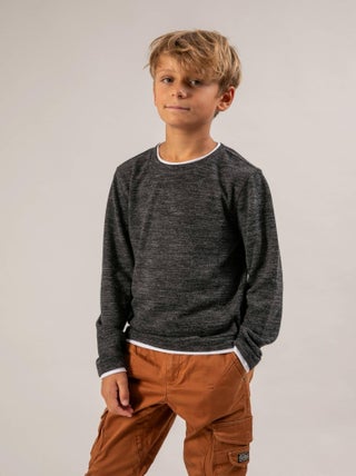 T-shirt manches longues 'Deeluxe'