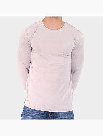 T-shirt manches longues délavé