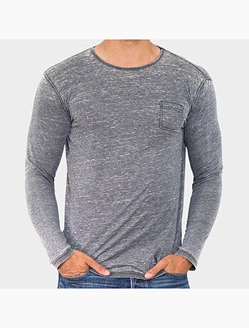 T-shirt manches longues délavé