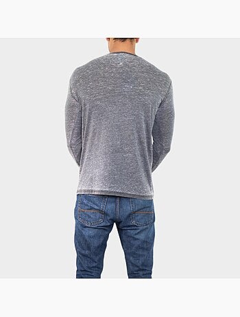 T-shirt manches longues délavé