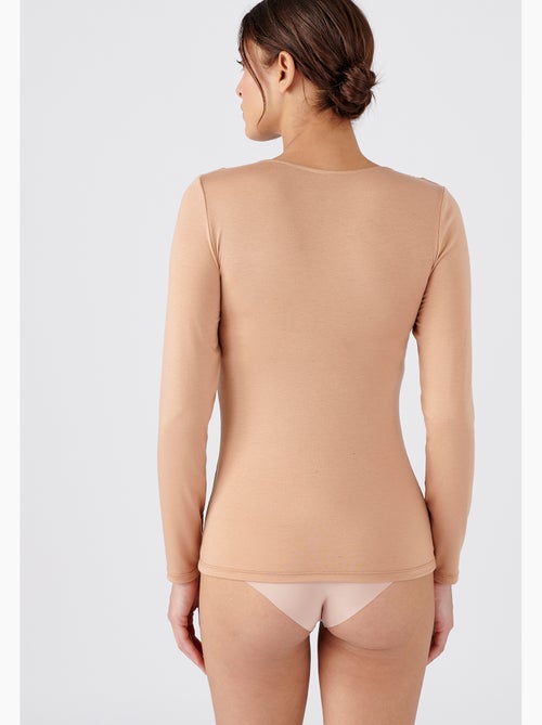 T-shirt manches longues dentelle Thermolactyl Sensitive thermique - Damart - Kiabi