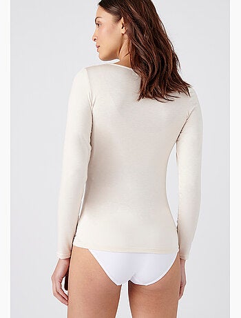 T-shirt manches longues dentelle Thermolactyl Sensitive thermique - Damart