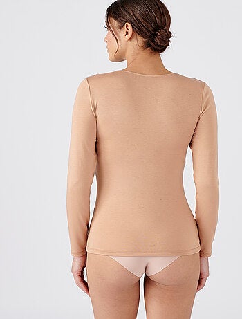 T-shirt manches longues dentelle Thermolactyl Sensitive thermique - Damart