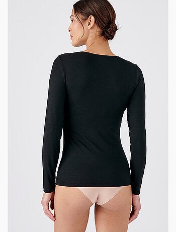 T-shirt manches longues dentelle Thermolactyl Sensitive thermique - Damart