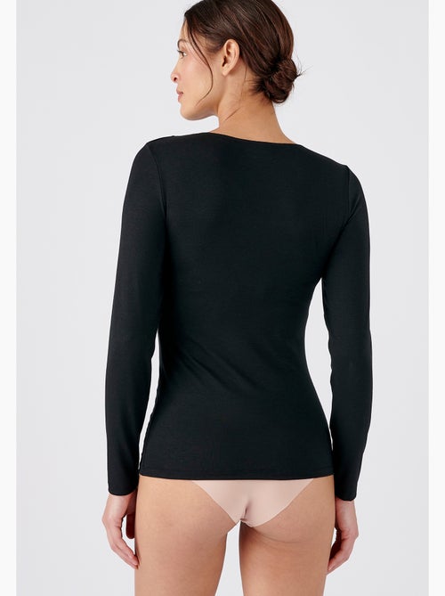 T-shirt manches longues dentelle Thermolactyl Sensitive thermique - Damart - Kiabi